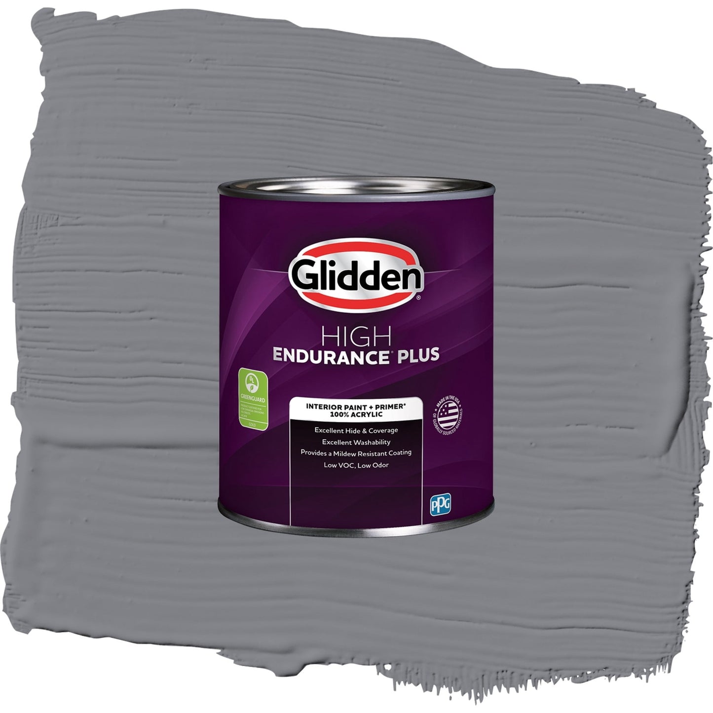 Glidden HEP Victorian Pewter Interior Paint + Primer Semi Gloss , 1 Quart