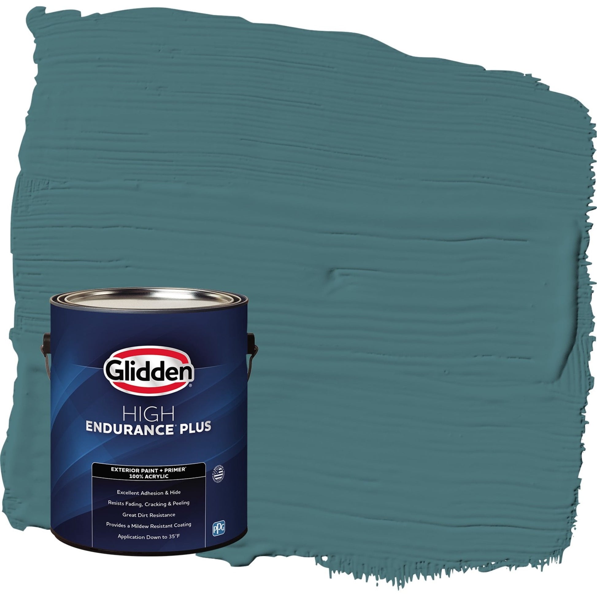 Glidden HEP Vining Ivy / Green Flat Exterior Paint with Primer, 1 Gallon