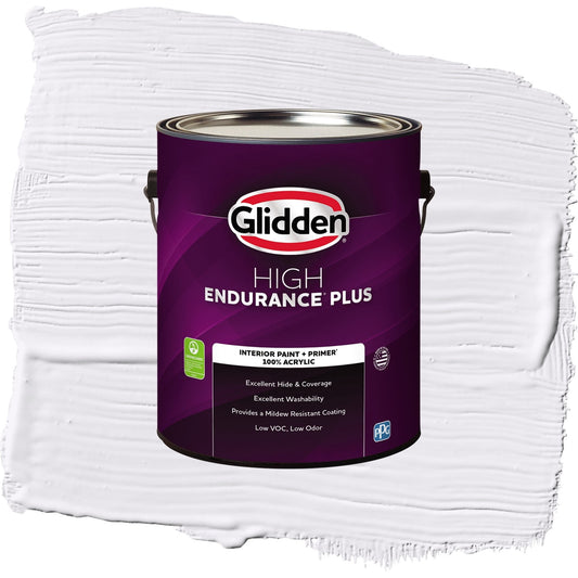 Glidden HEP Winter Morn Interior Paint + Primer Flat , 1 Gallon
