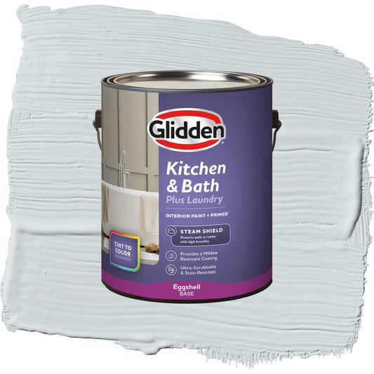Glidden Glidden Kitchen Bath and Laundry Tinsel / Gray, Eggshell Interior Paint with Primer, 1 Gallon