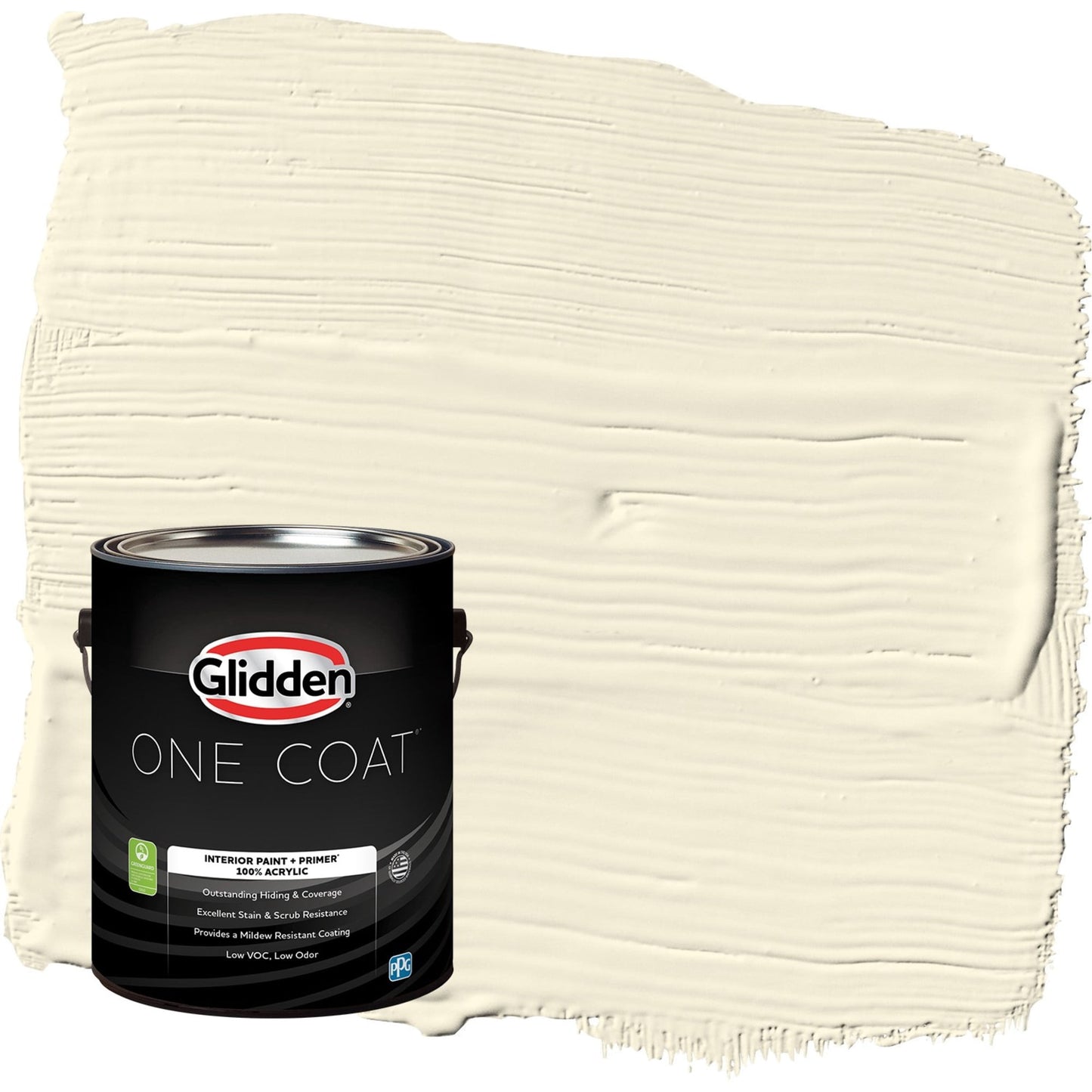 Glidden One Coat Mesa Beige / Yellow Semi-Gloss Interior Paint with Primer, 1 Gallon