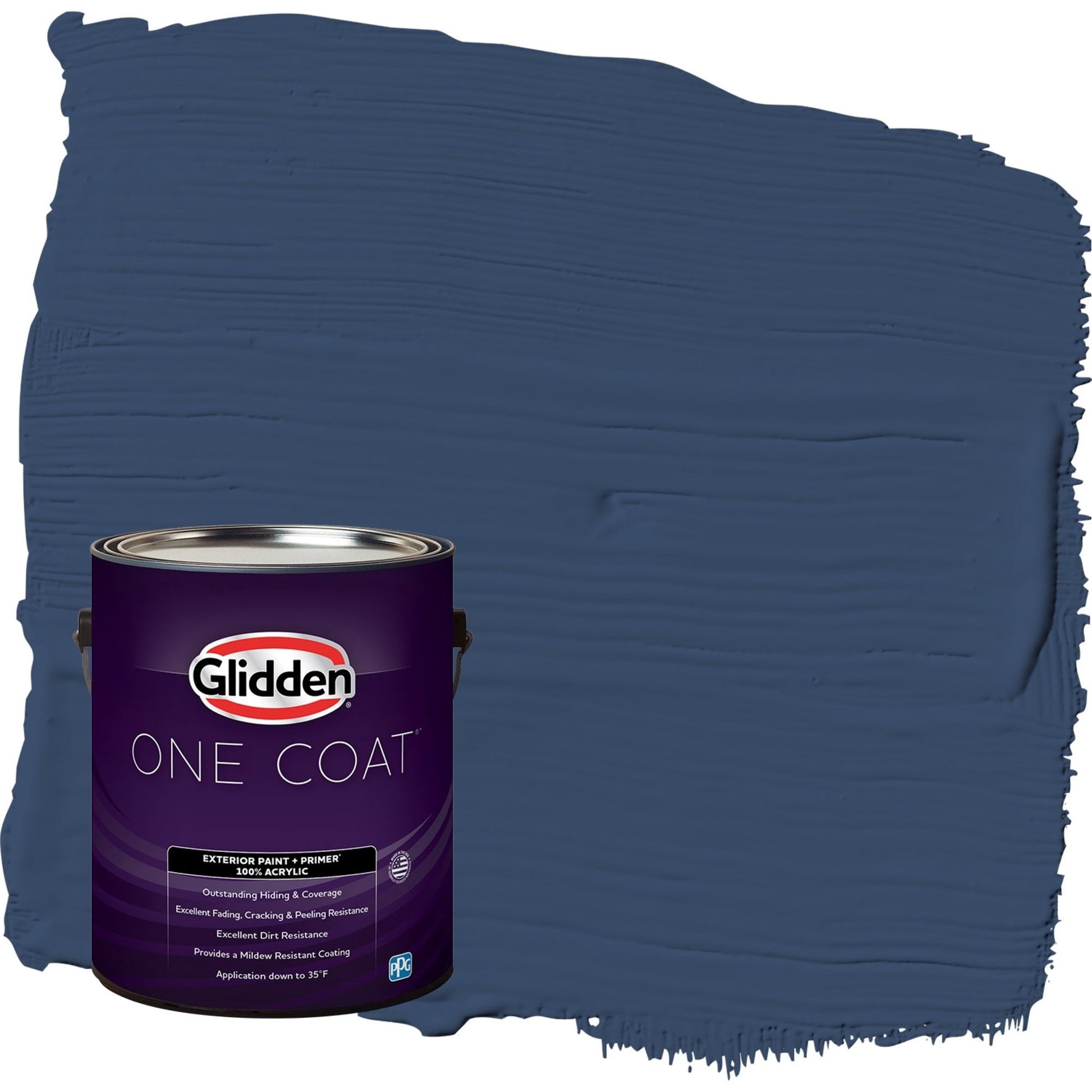 Glidden One Coat Annapolis Blue Eggshell Interior Paint with Primer, 1 Gallon