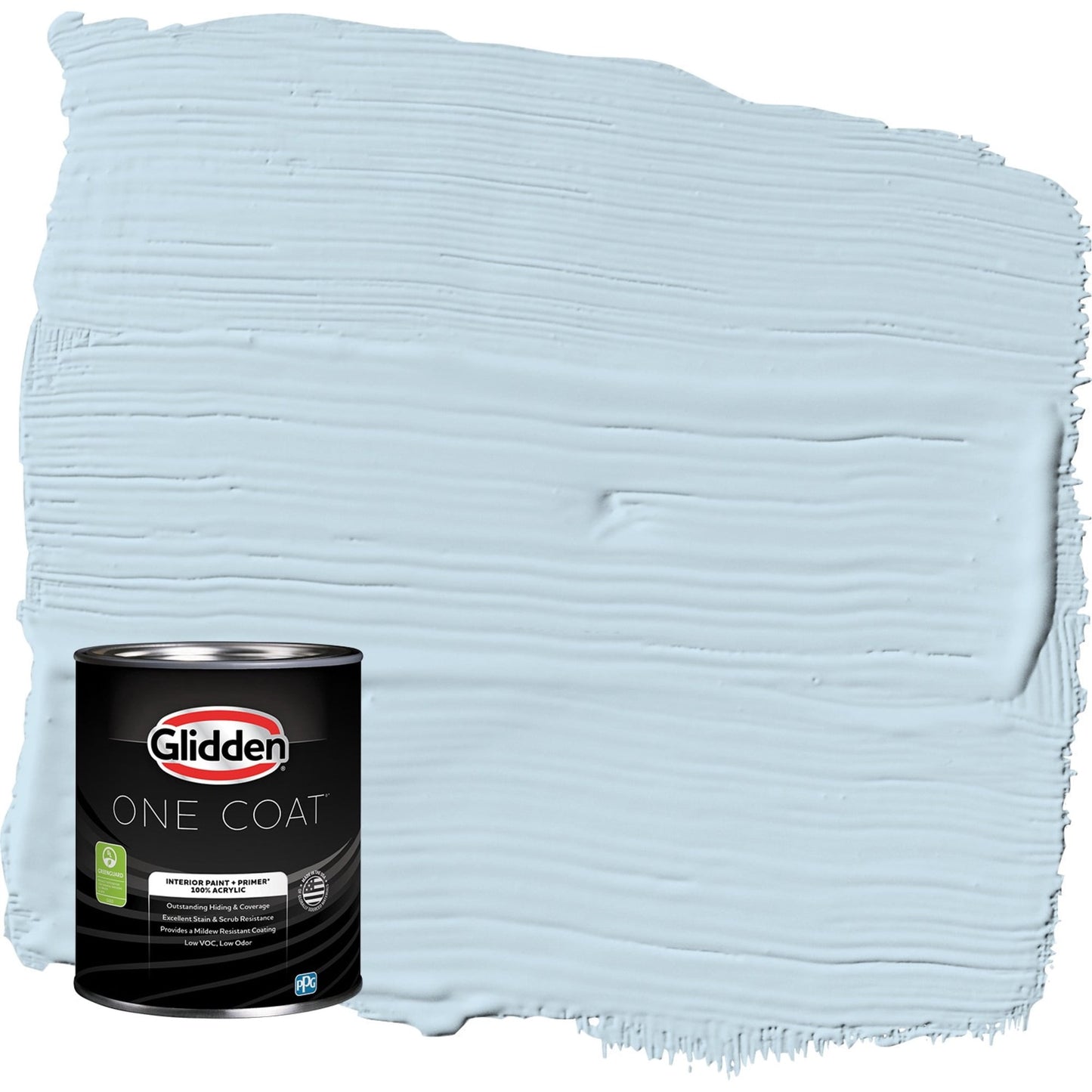 Glidden One Coat Pintura Interior Azul Perla / Azul CÃ¡scara de Huevo con Primer, 1 Cuarto