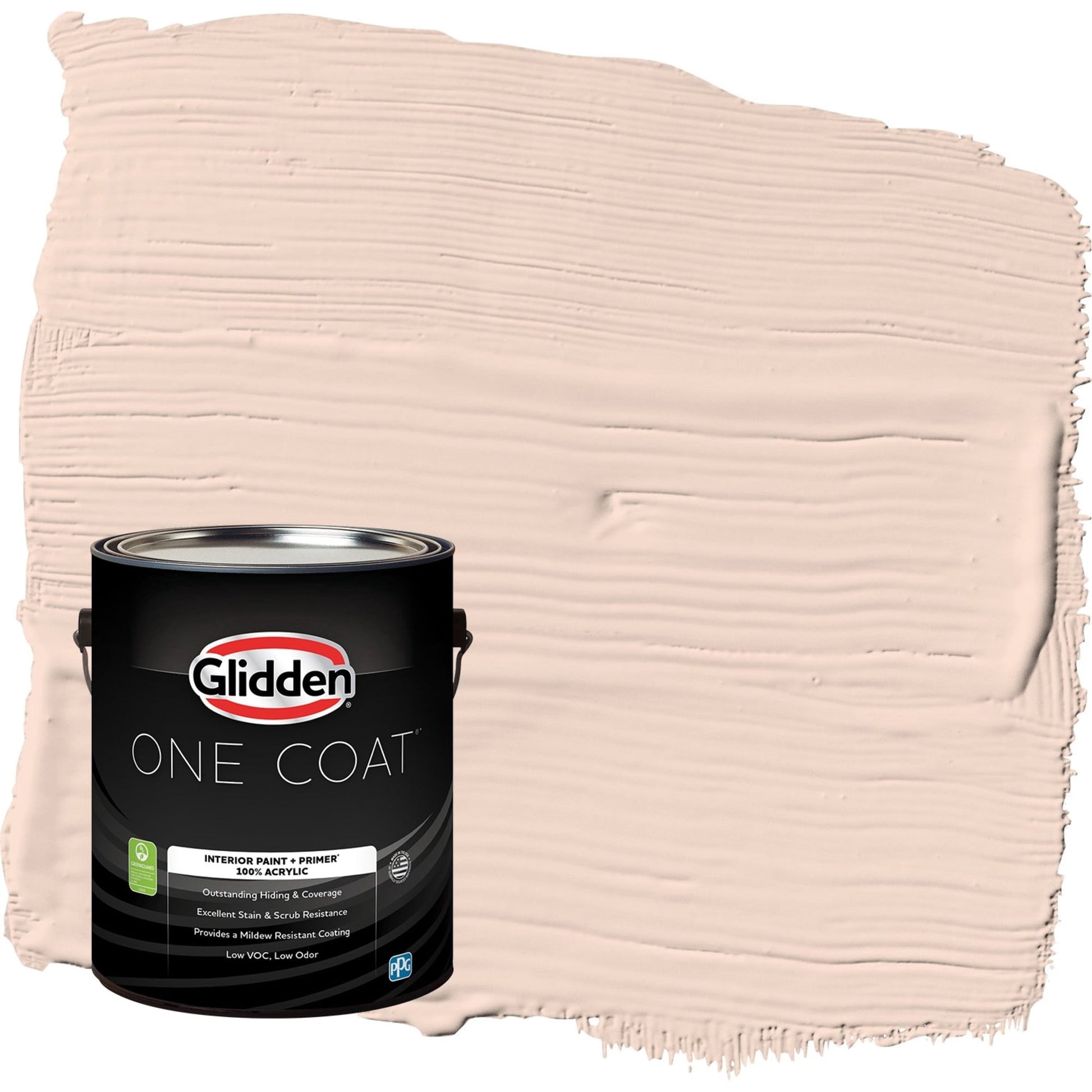Glidden One Coat Blush Beige / Orange Semi-Gloss Interior Paint with Primer, 1 Gallon