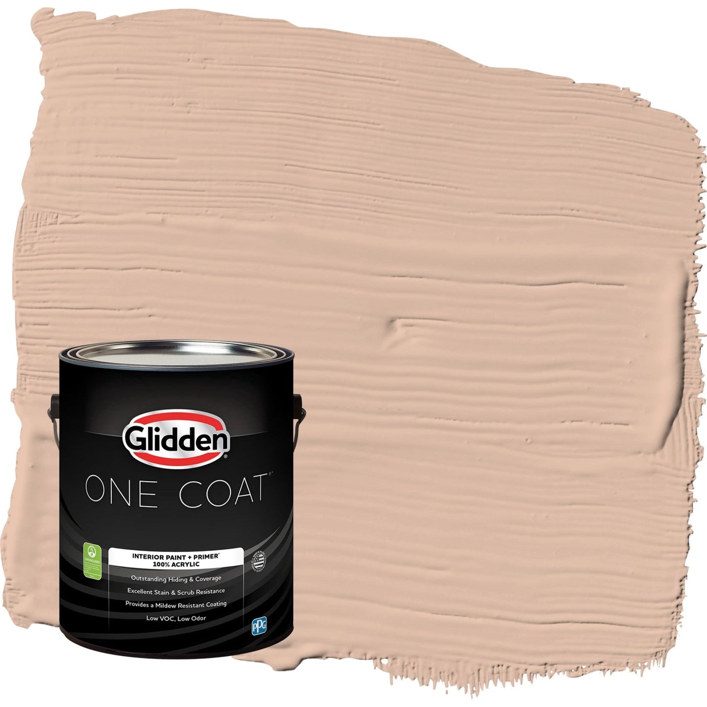 Glidden One Coat Cinnamon Ice / Orange Semi-Gloss Interior Paint with Primer, 1 Gallon