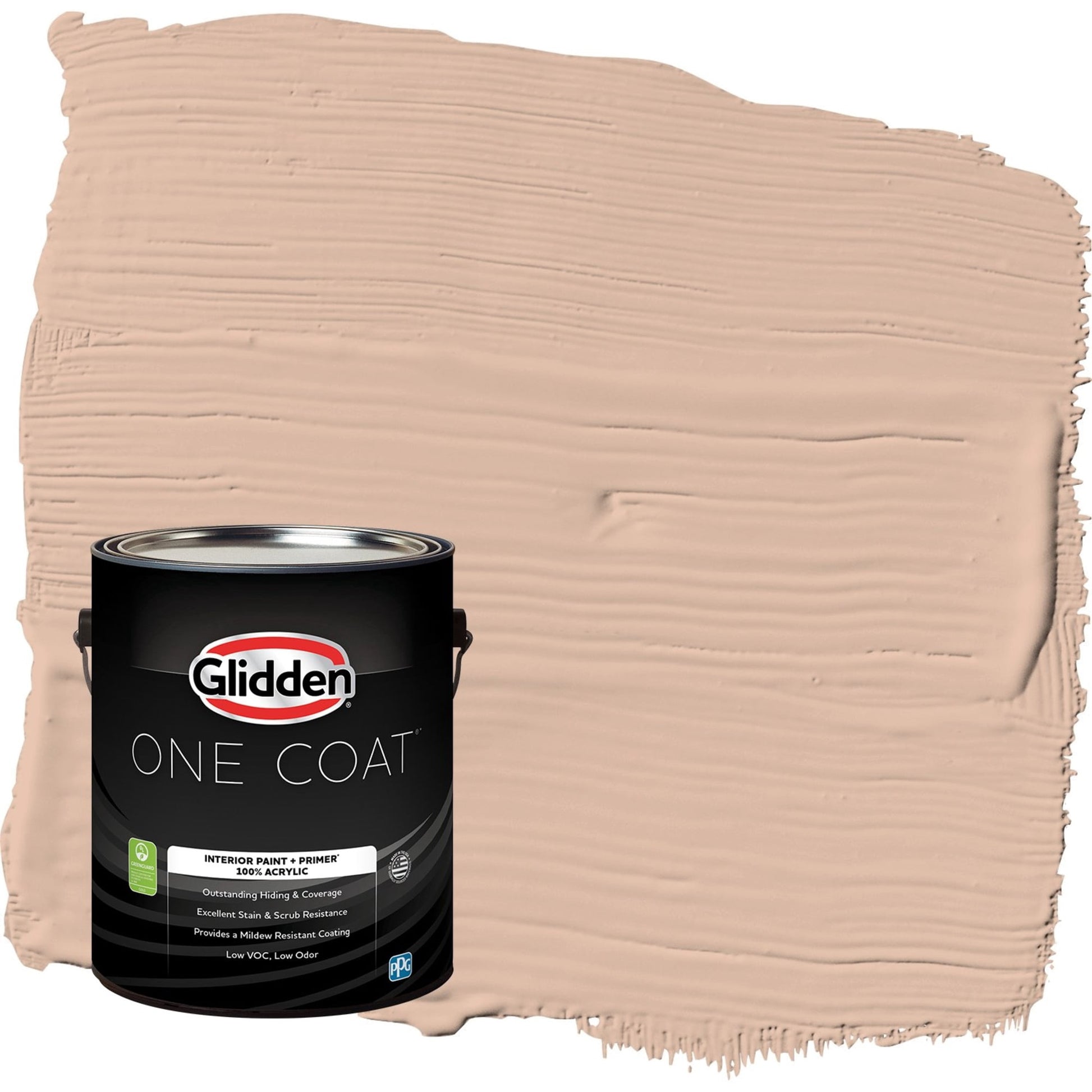 Glidden One Coat Cinnamon Ice / Orange Semi-Gloss Interior Paint with Primer, 1 Gallon