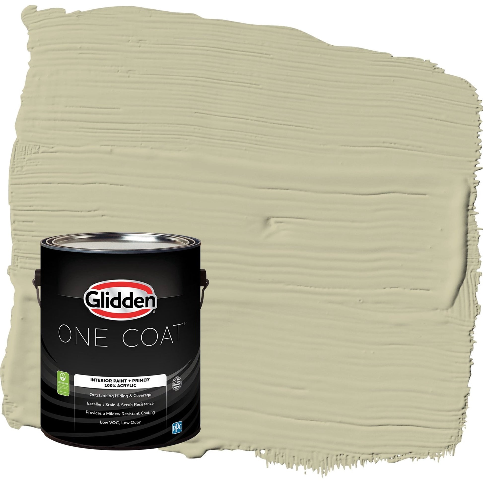 Glidden One Coat Northern Landscape / Green Eggshell Interior Paint with Primer, 1 Gallon