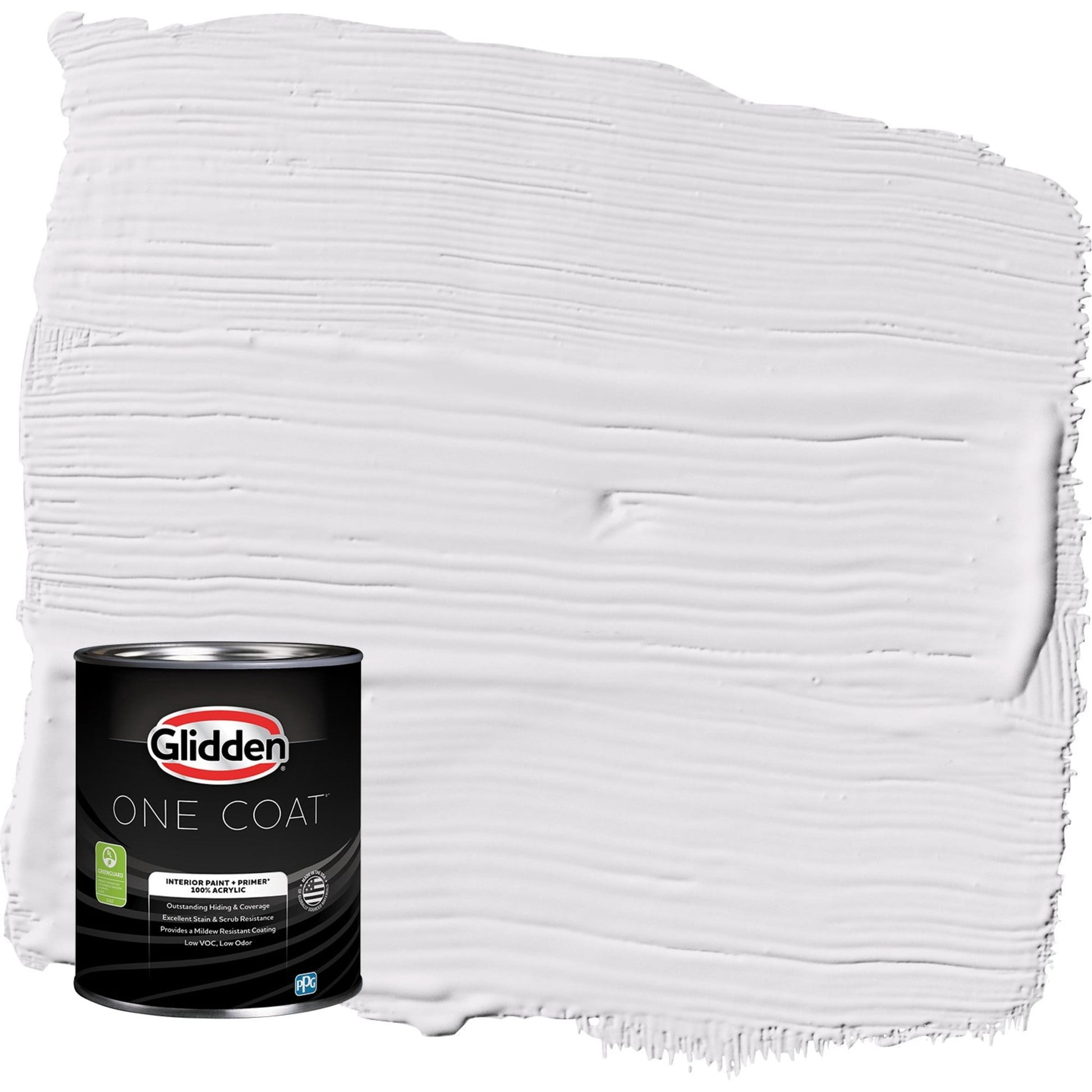 Glidden One Coat Orchid Blossom / Purple Semi-Gloss Interior Paint with Primer, 1 Quart