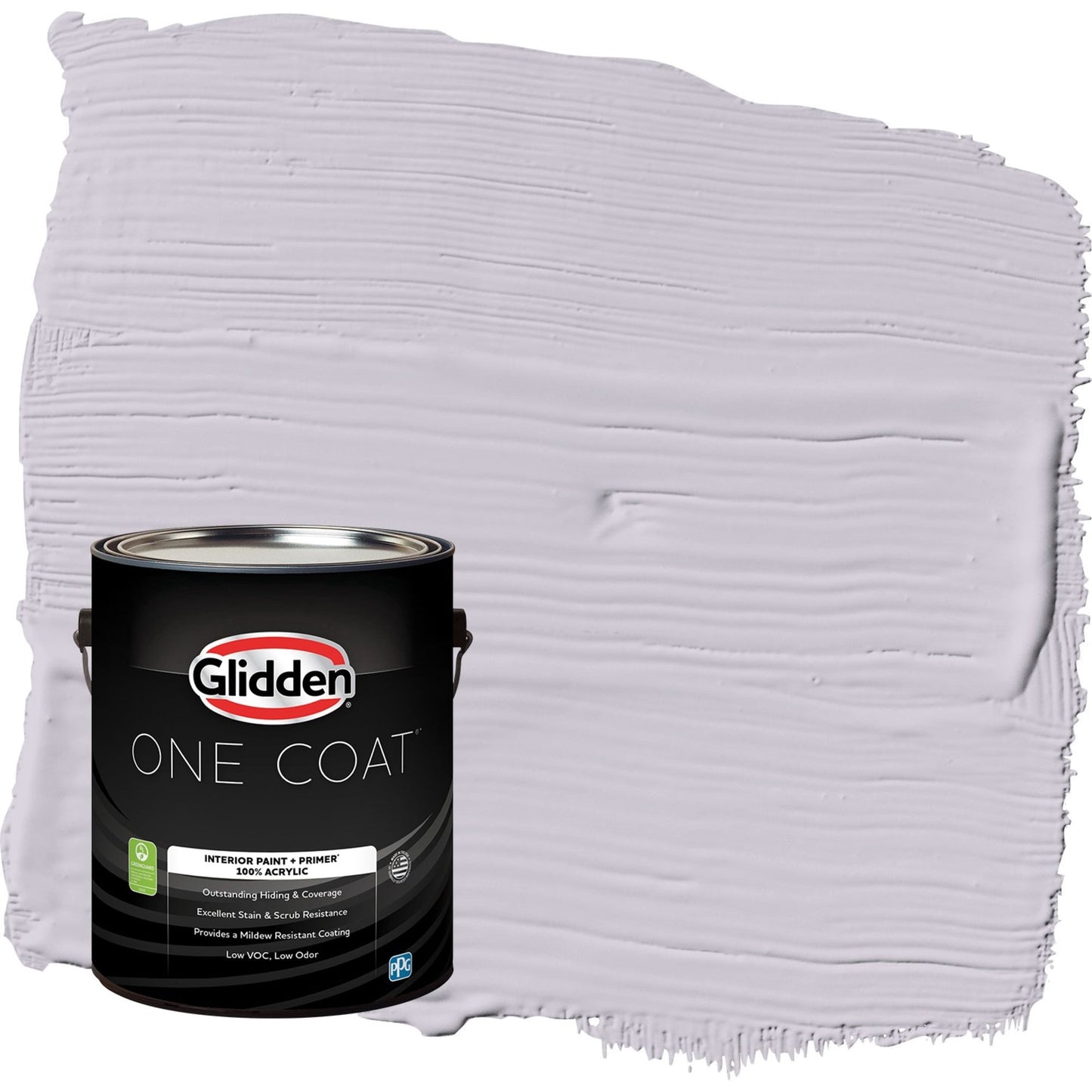 Glidden One Coat Silver Chalice / Purple Semi-Gloss Interior Paint with Primer, 1 Gallon