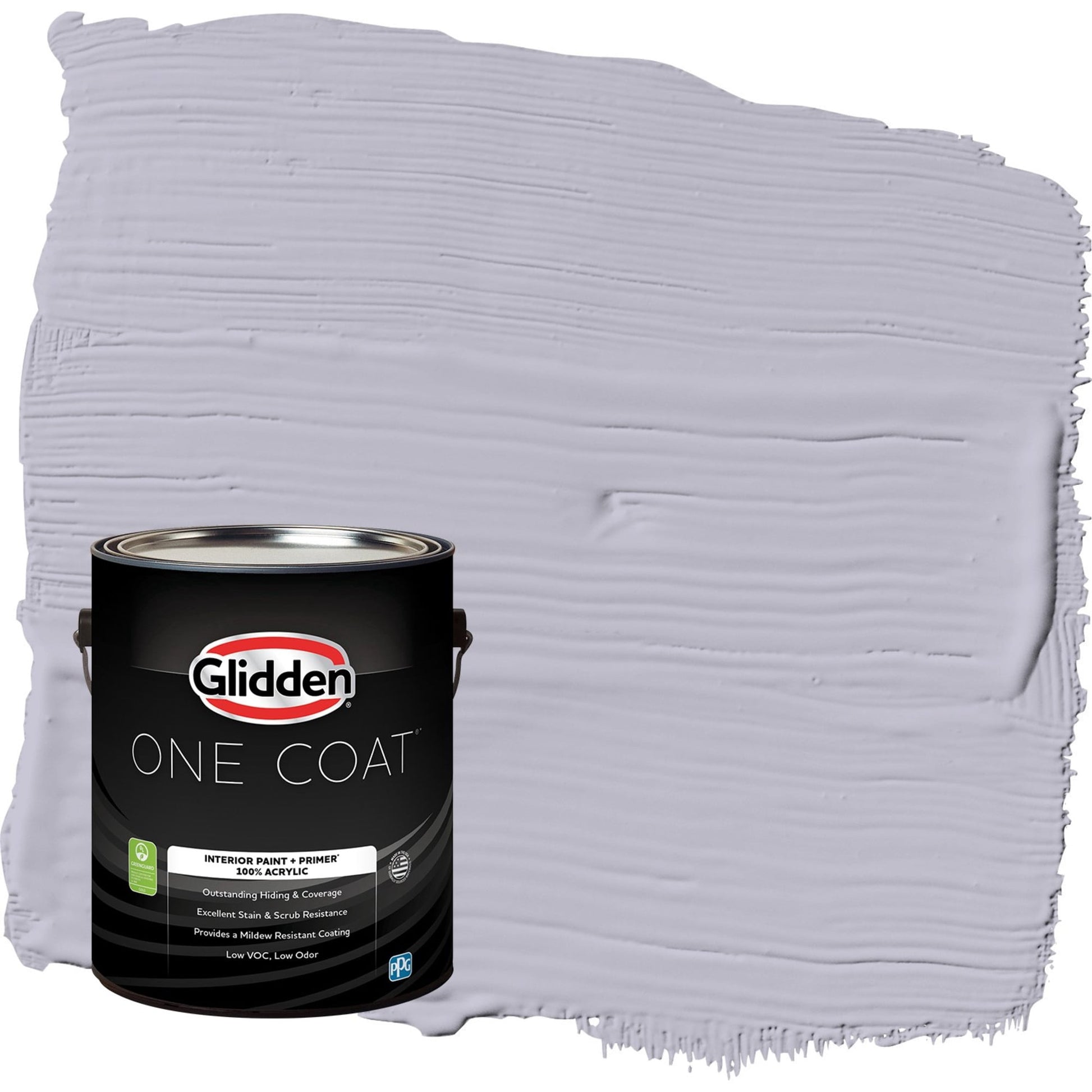 Glidden One Coat Silverberry / Purple Flat Interior Paint with Primer, 1 Gallon