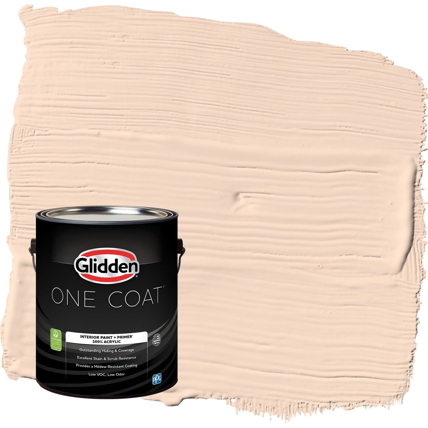 Glidden One Coat Sourpatch Peach / Orange Eggshell Interior Paint with Primer, 1 Gallon