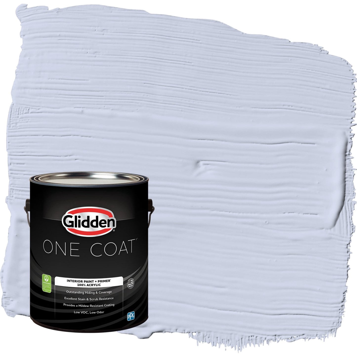 Glidden One Coat Sweet Emily / Purple Eggshell Interior Paint with Primer, 1 Gallon
