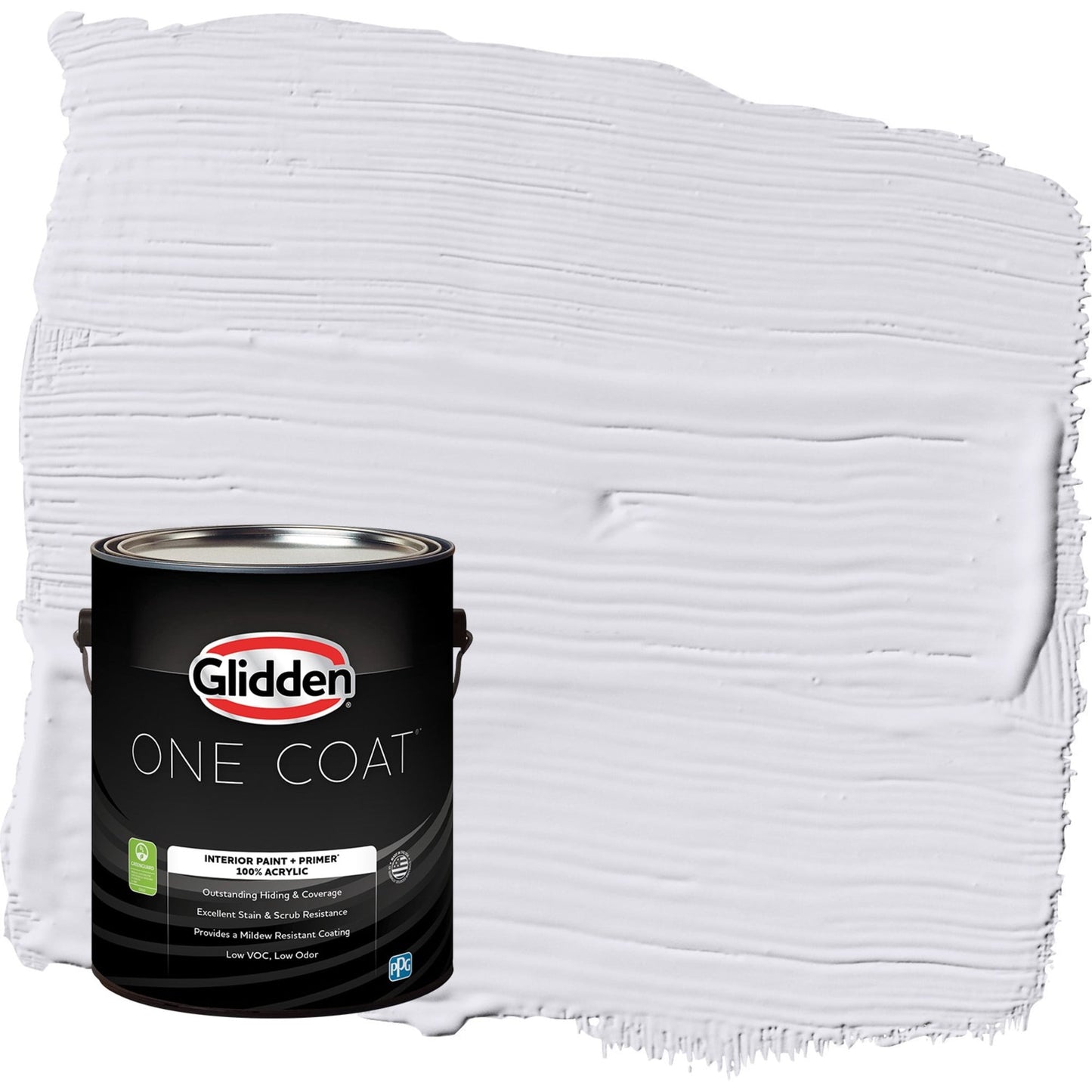 Glidden One Coat Violet Echo / Purple Semi-Gloss Interior Paint with Primer, 1 Gallon