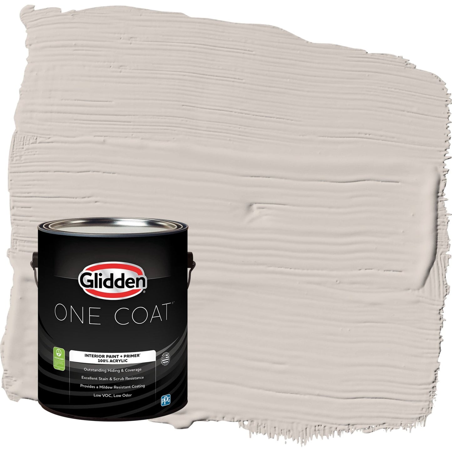 Glidden One Coat My Alibi / Beige Eggshell Interior Paint with Primer, 1 Gallon