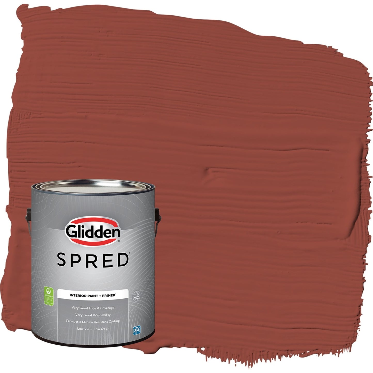 Glidden Spred Cedar Chest / Red, Semi-Gloss Interior Paint with Primer, 1 Gallon
