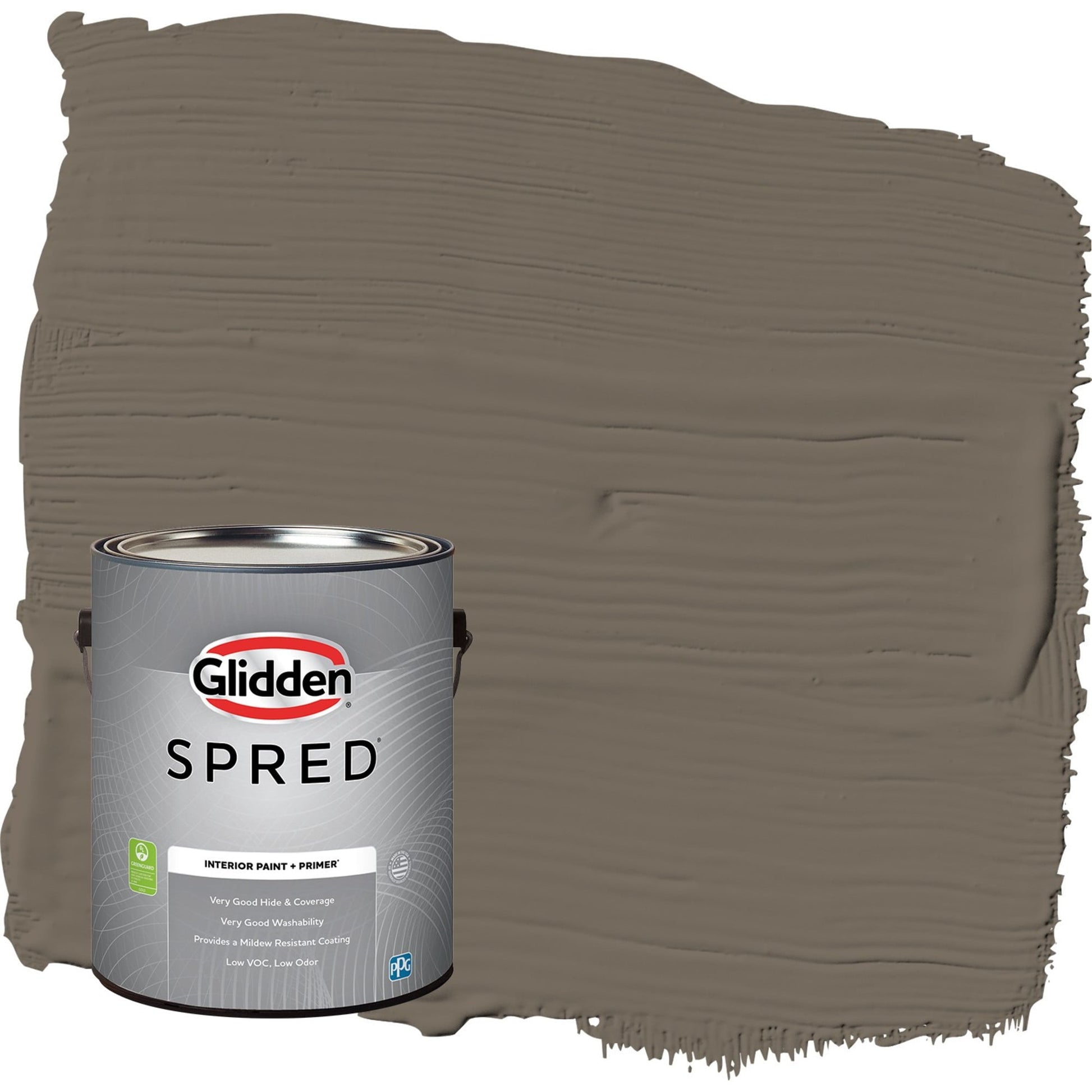 Glidden Spred Granite / Brown, Semi-Gloss Interior Paint with Primer, 1 Gallon