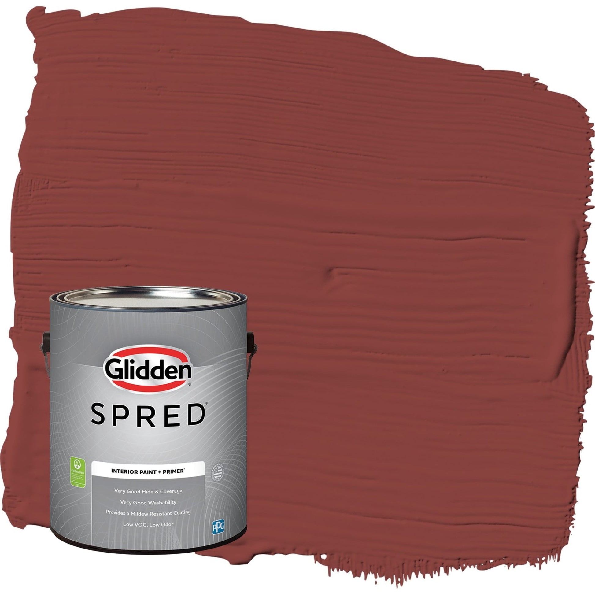 Glidden Spred Brick Dust / Red, Eggshell Interior Paint with Primer, 1 Gallon