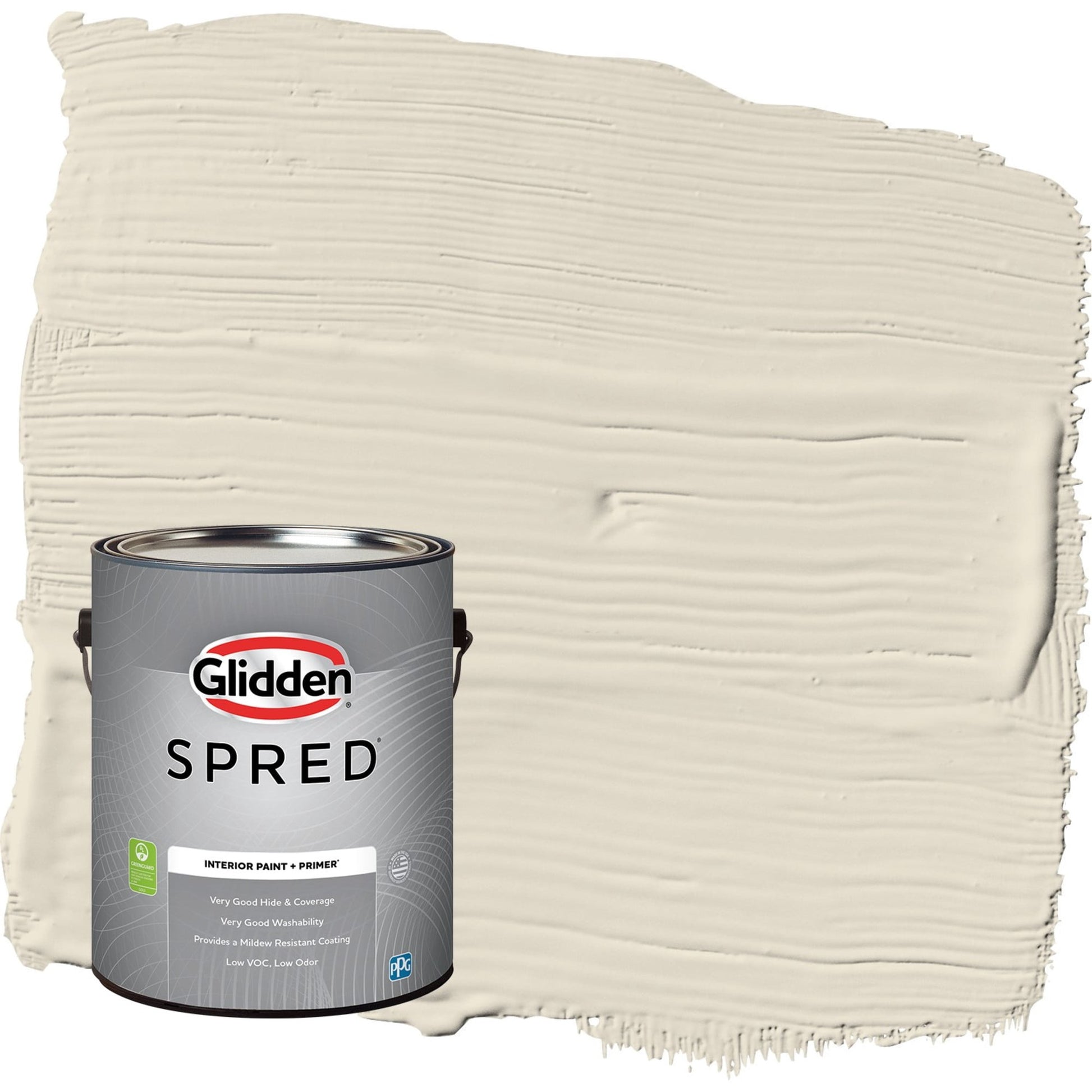 Glidden Spred Grab-N-Go Antique White / Off White Eggshell Interior Paint with Primer, 1 Gallon