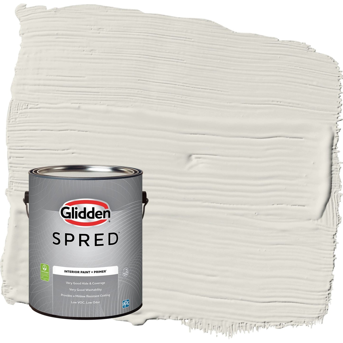 Glidden Spred Grab-N-Go In the Cloud / Gray, Semi-Gloss Interior Paint with Primer, 1 Gallon