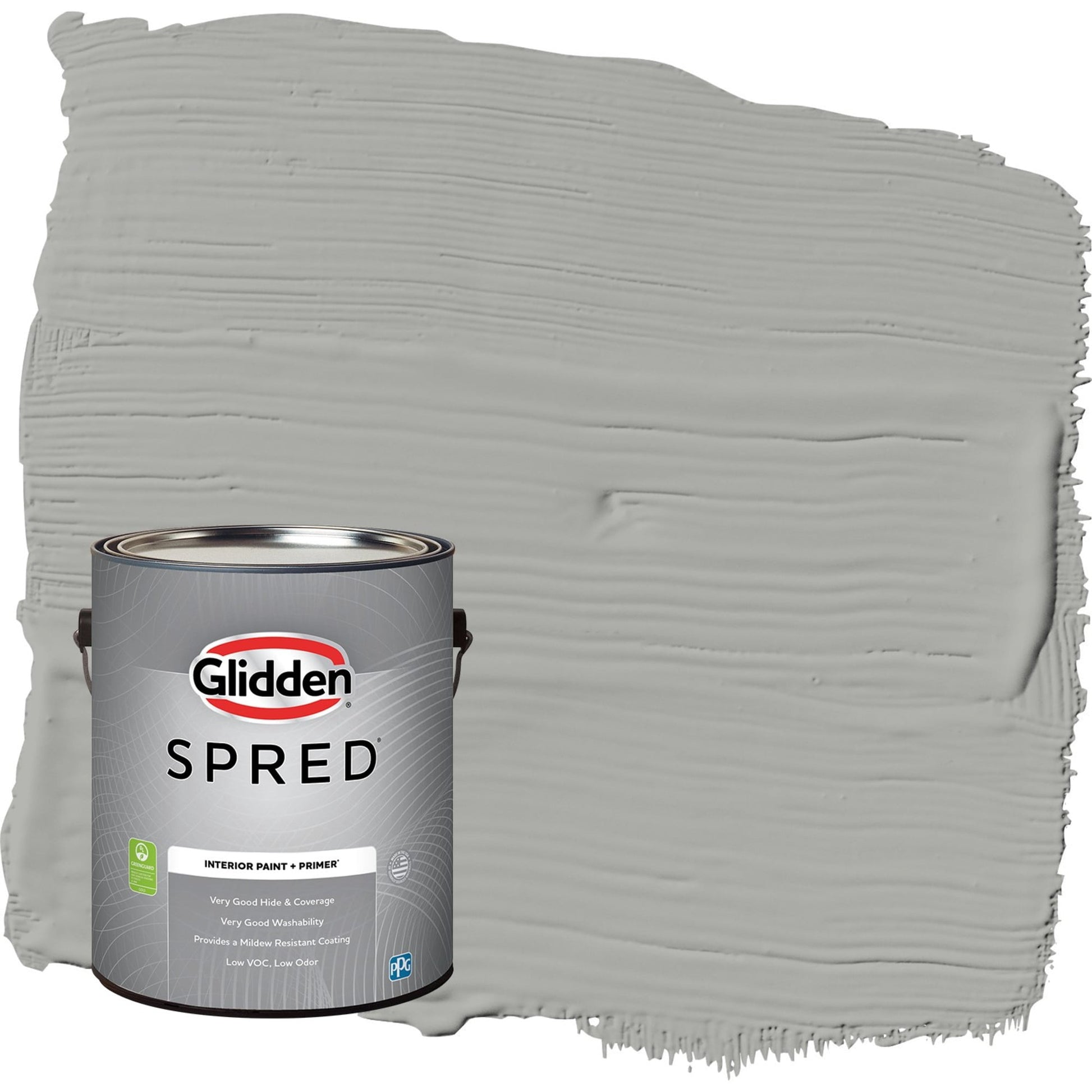 Glidden Spred Grab-N-Go Precipitation / Gray, Flat Interior Paint with Primer, 1 Gallon