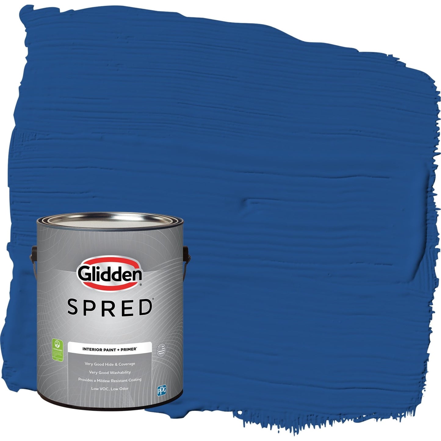 Glidden Spred Brilliant Blue / Blue, Semi-Gloss Interior Paint with Primer, 1 Gallon