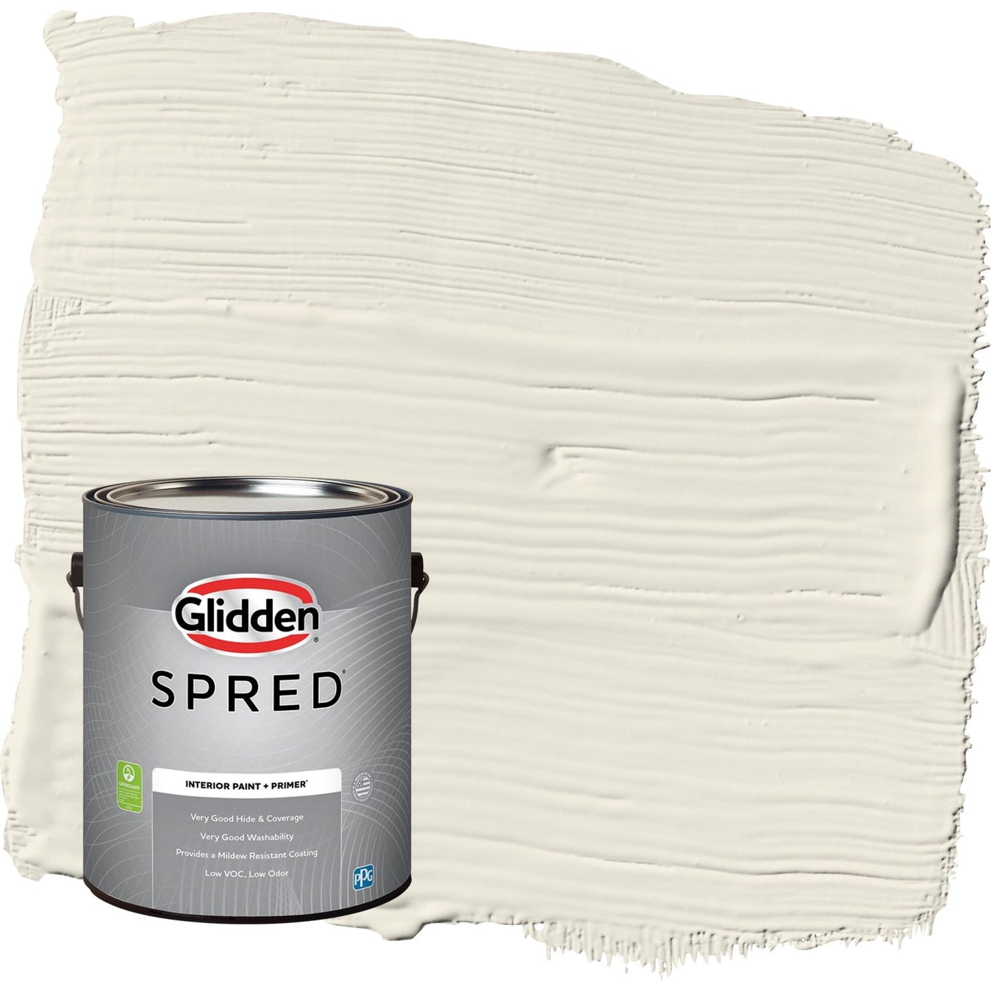 Glidden Spred Oatmeal / Gray, Eggshell Interior Paint with Primer, 1 Gallon