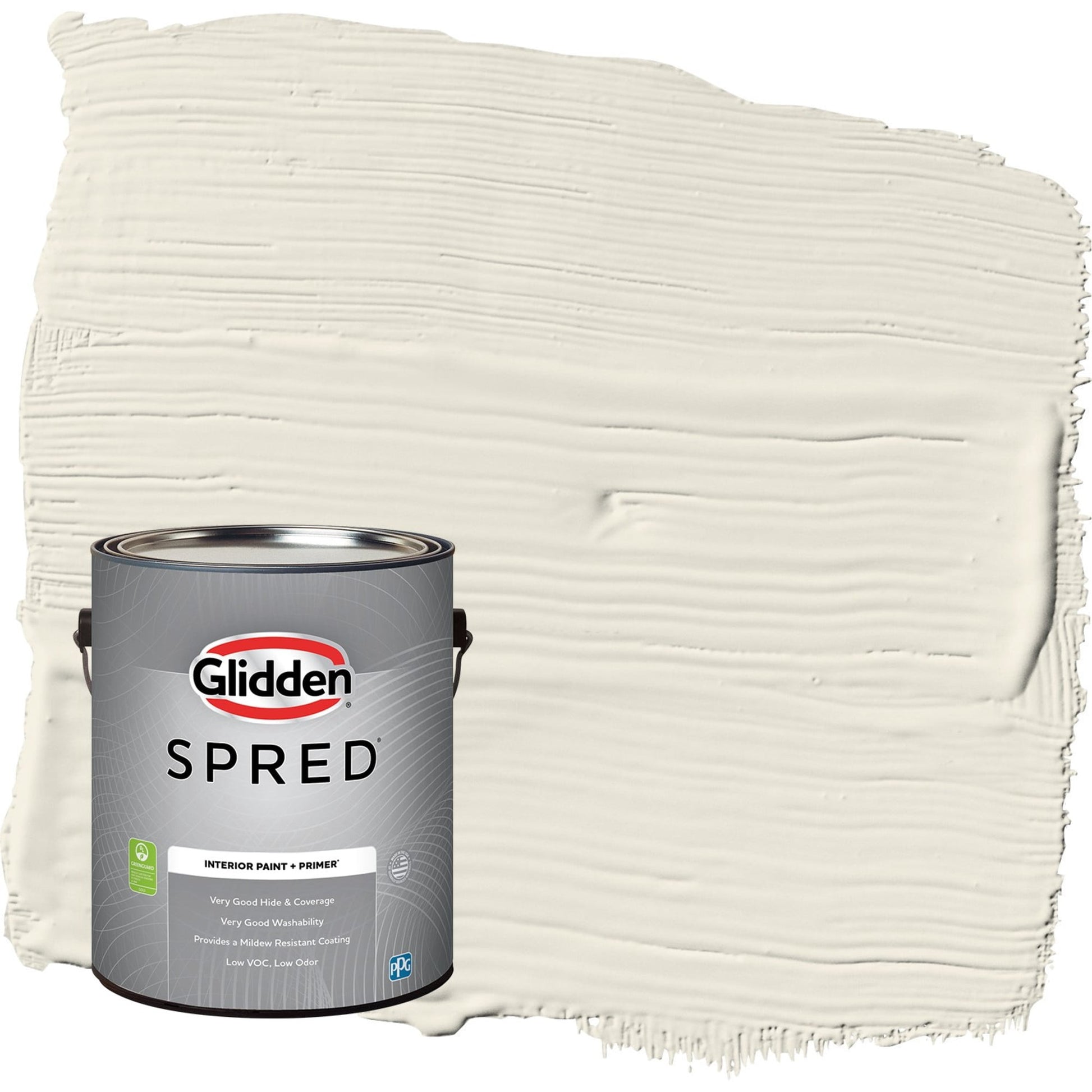 Glidden Spred Oatmeal / Gray, Eggshell Interior Paint with Primer, 1 Gallon