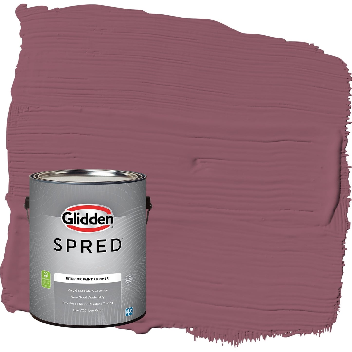 Glidden Spred Cabernet / Purple, Eggshell Interior Paint with Primer, 1 Gallon