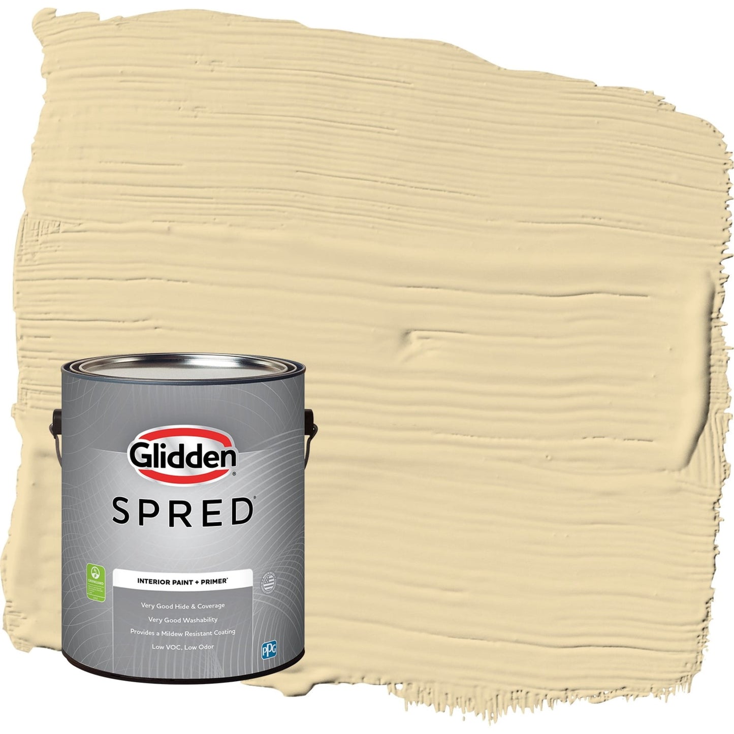 Glidden Spred Caramelized Pears / Yellow, Eggshell Interior Paint with Primer, 1 Gallon
