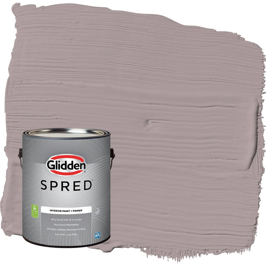 Glidden Spred Coffee Custard / Purple, Flat Interior Paint with Primer, 1 Gallon