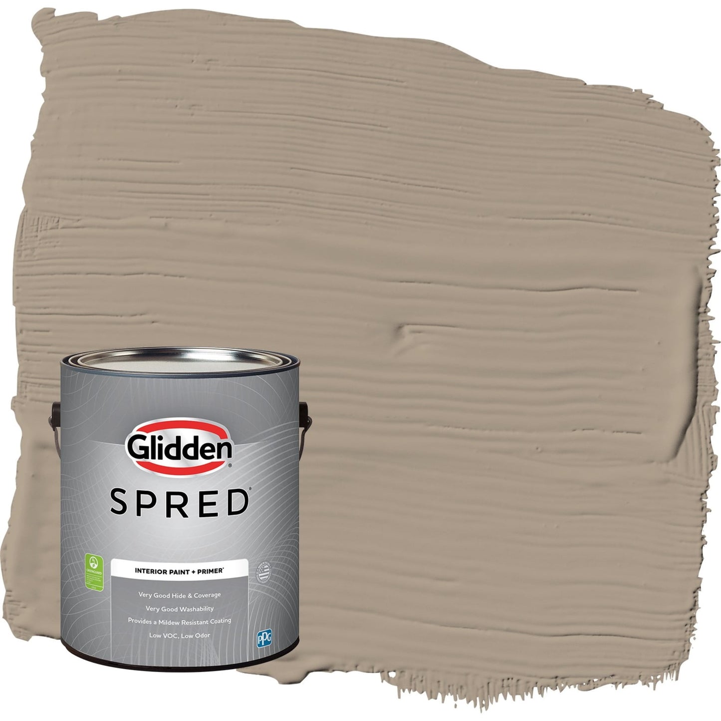 Glidden Spred Diversion / Gray, Eggshell Interior Paint with Primer, 1 Gallon