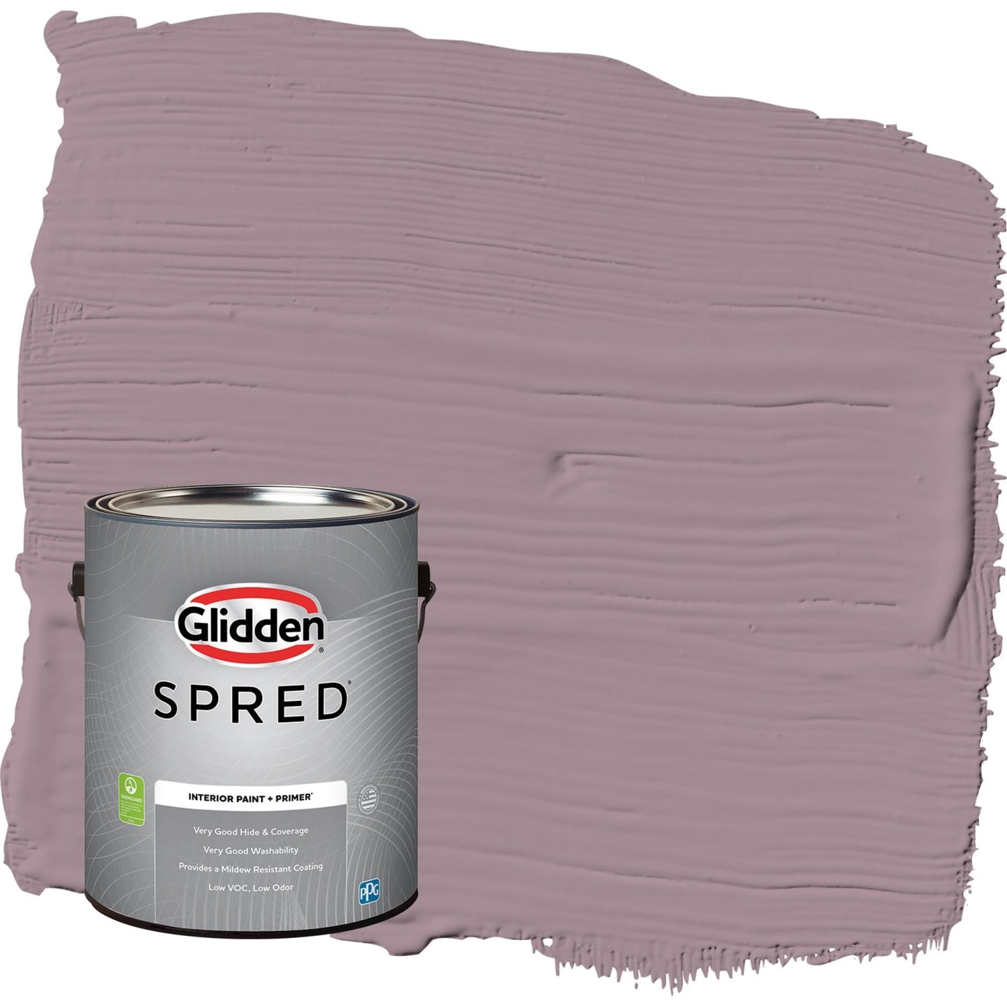 Glidden Spred Gothic Amethyst / Purple, Flat Interior Paint with Primer, 1 Gallon