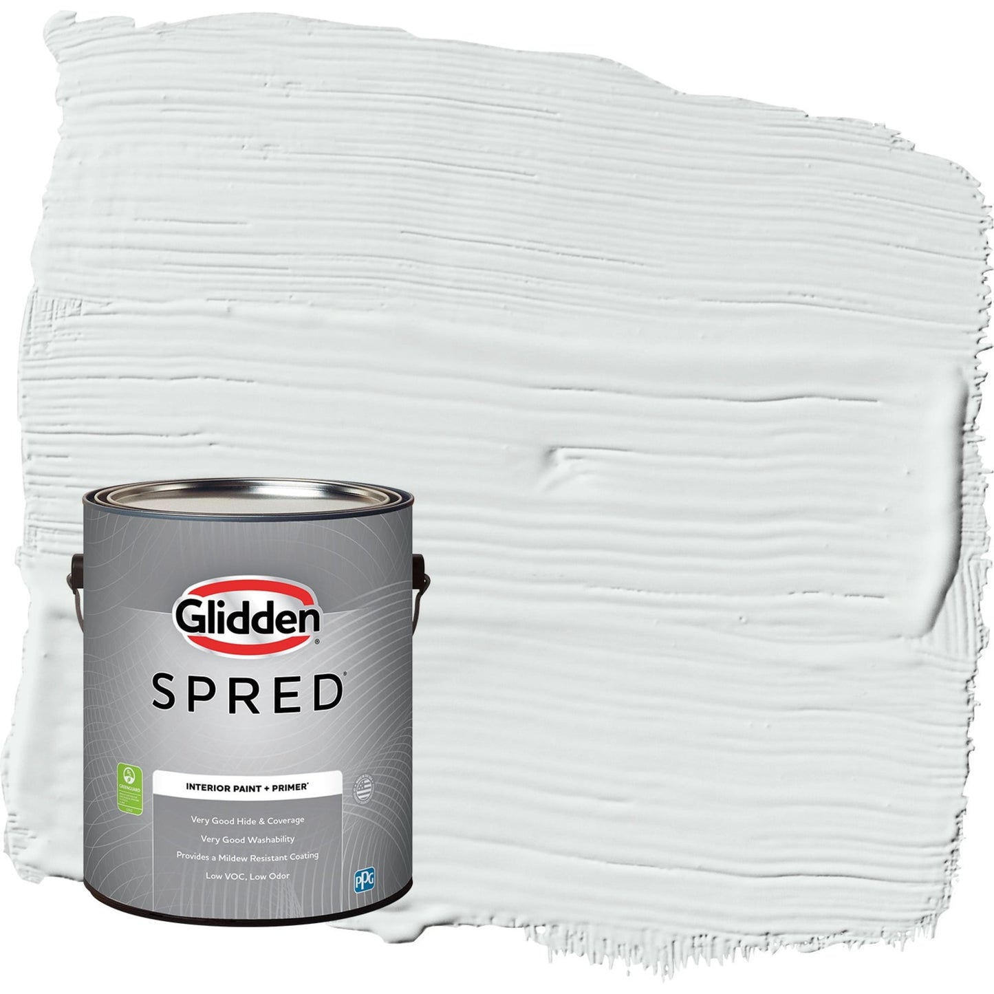 Glidden Spred Gray Glimpse / Grey, Eggshell Interior Paint with Primer, 1 Gallon