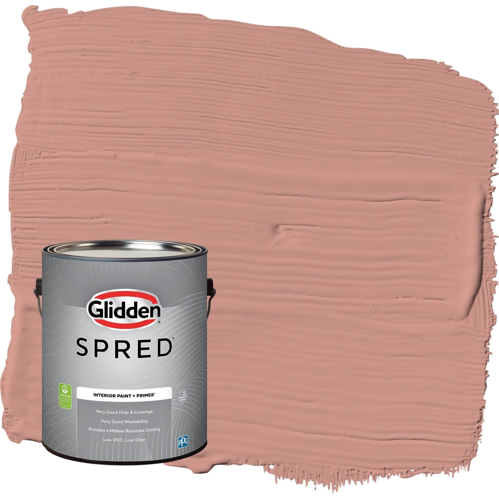 Glidden Spred Long Weekend / Orange, Flat Interior Paint with Primer, 1 Gallon