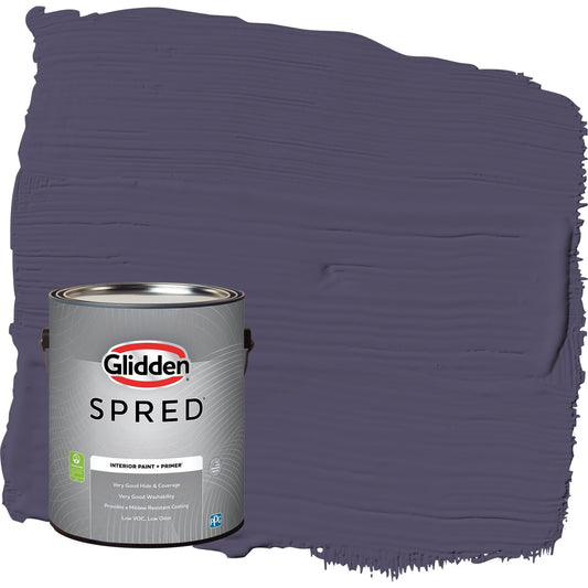 Glidden Spred Magic Spell / Purple, Eggshell Interior Paint with Primer, 1 Gallon