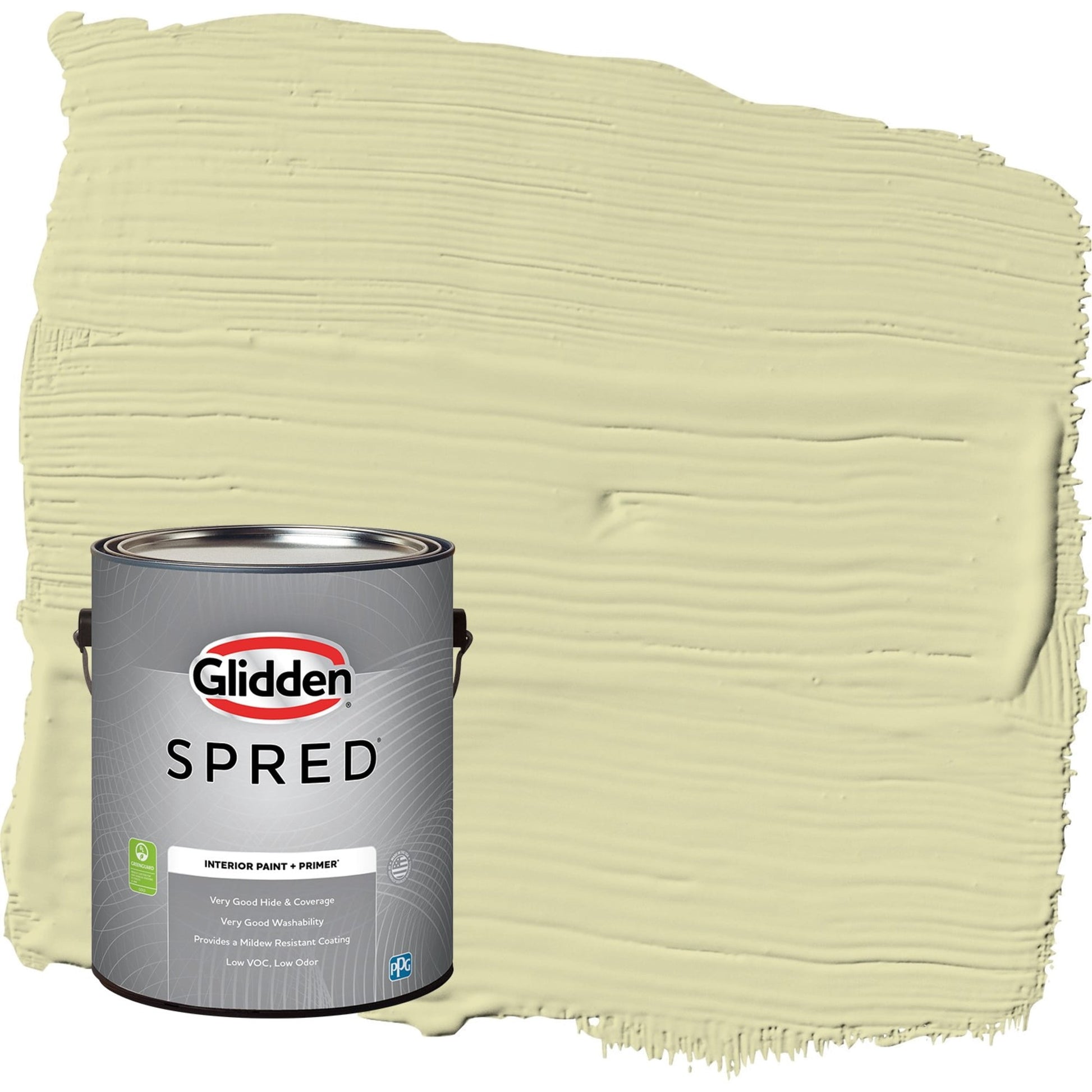 Glidden Spred Misty Moor / Green, Semi-Gloss Interior Paint with Primer, 1 Gallon