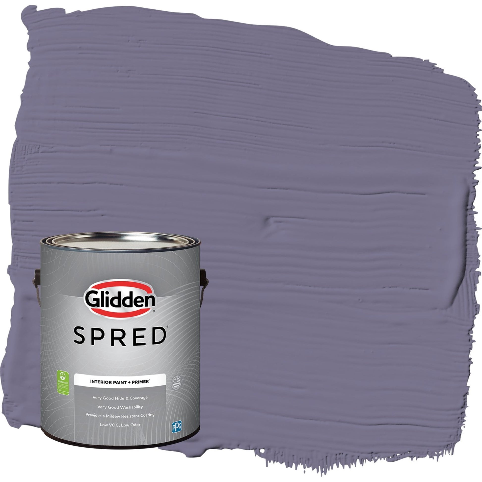 Glidden Spred Plum Shade / Purple, Semi-Gloss Interior Paint with Primer, 1 Gallon