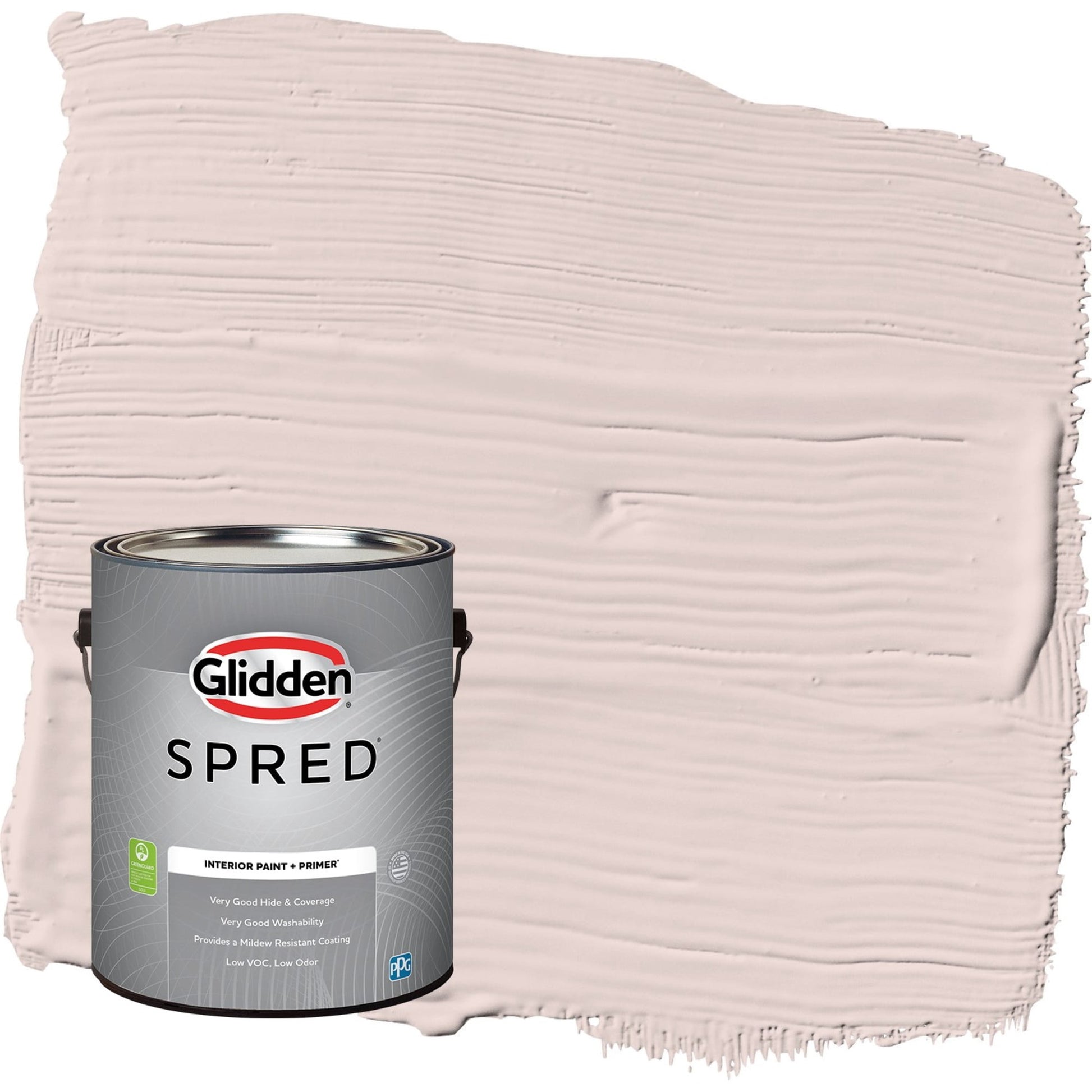 Glidden Spred Romeo / Pink, Flat Interior Paint with Primer, 1 Gallon