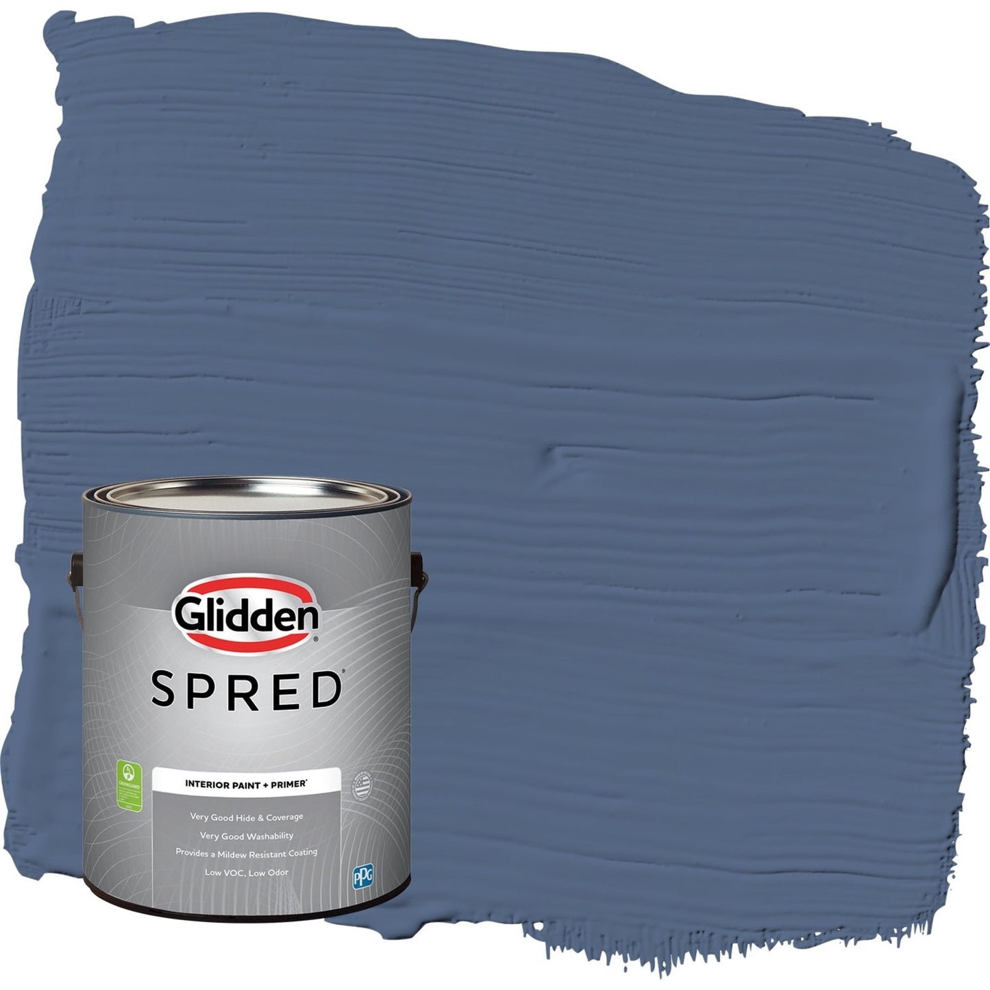 Glidden Spred Stained Glass / Blue, Flat Interior Paint with Primer, 1 Gallon