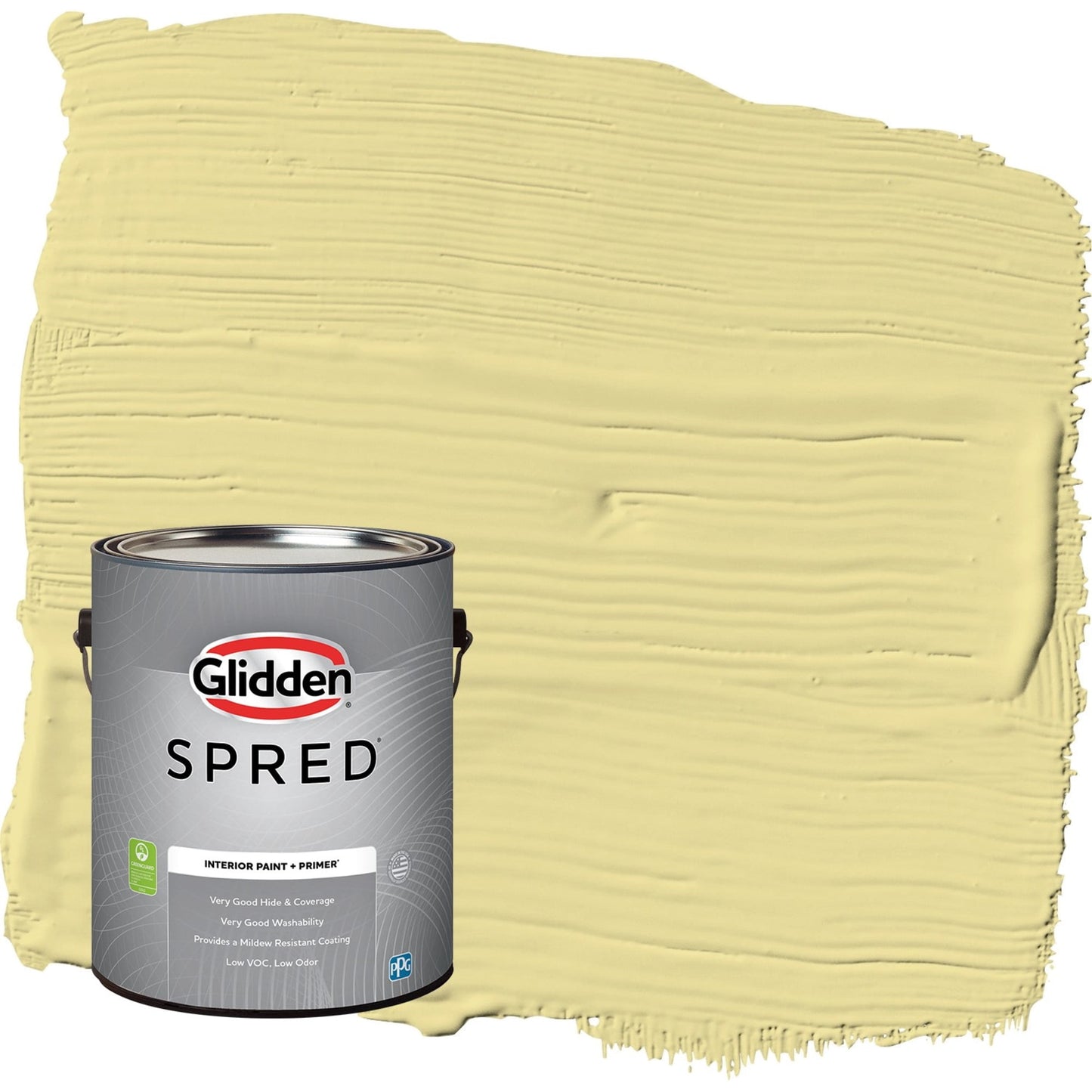 Glidden Spred Subtle Sunshine / Green, Eggshell Interior Paint with Primer, 1 Gallon