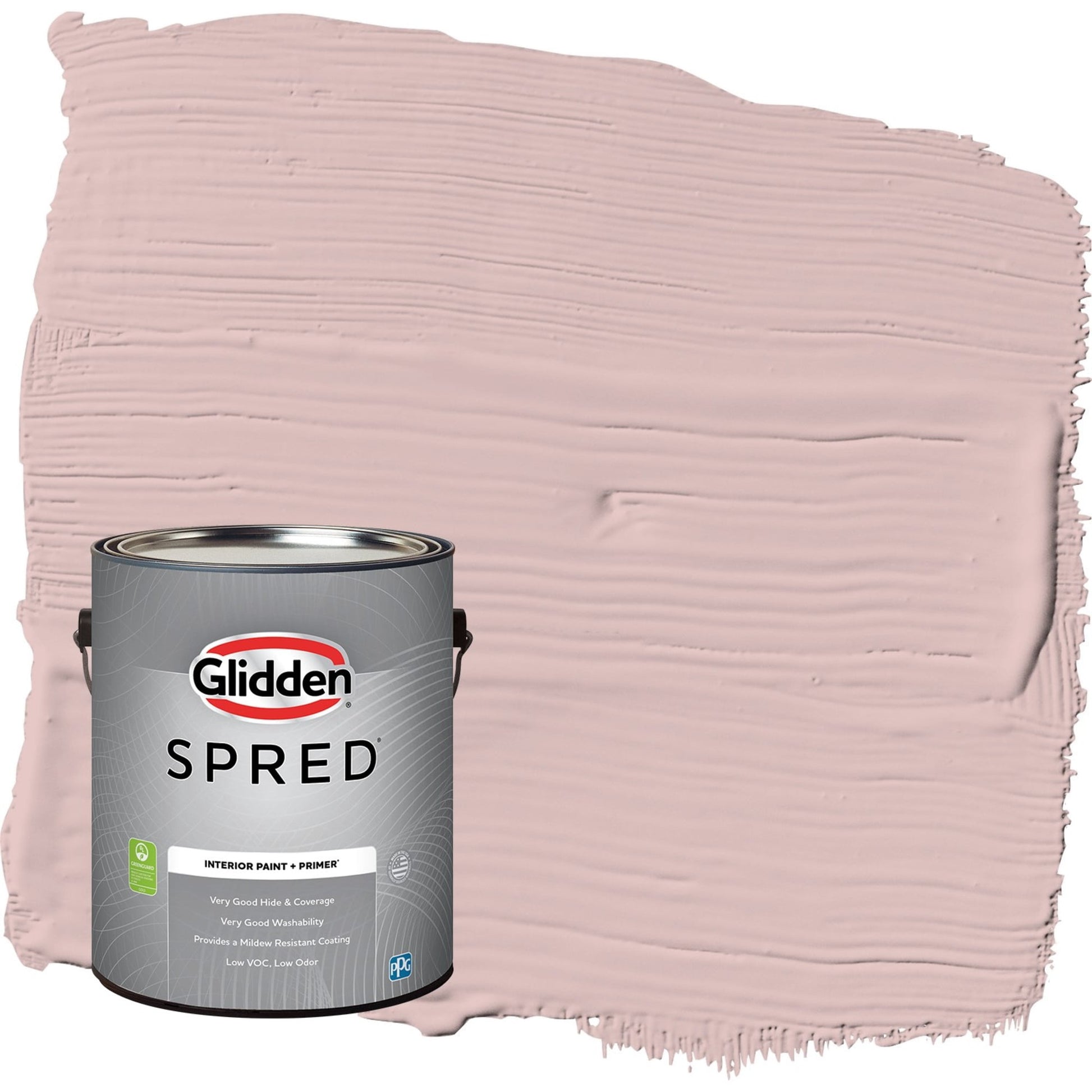 Glidden Spred Tea Time / Pink, Eggshell Interior Paint with Primer, 1 Gallon