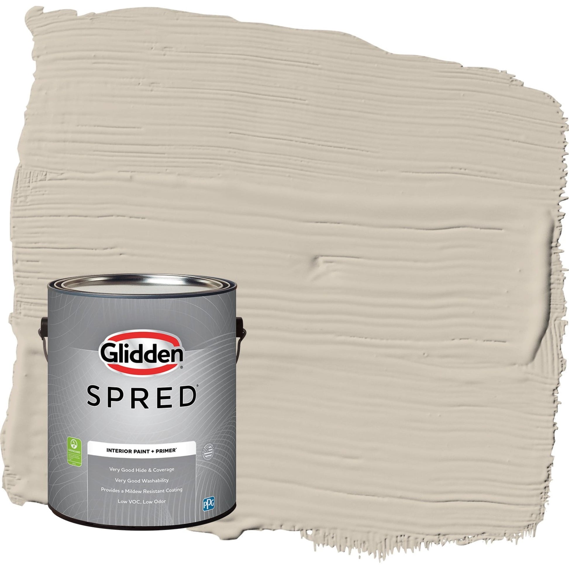 Glidden Spred Synchronicity / Gray, Flat Interior Paint with Primer, 1 Gallon