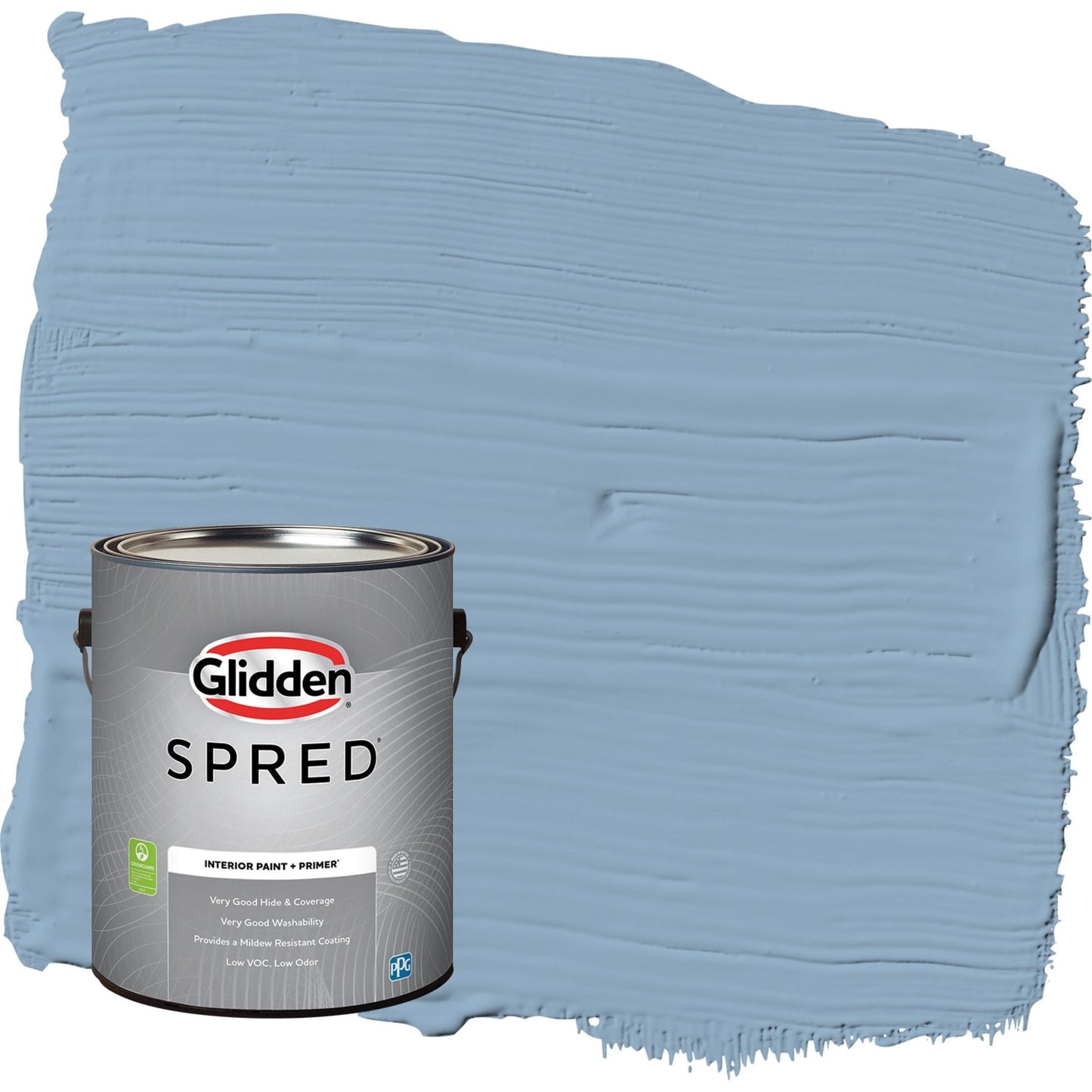Glidden Spred Kaleidoscope / Blue, Eggshell Interior Paint with Primer, 1 Gallon