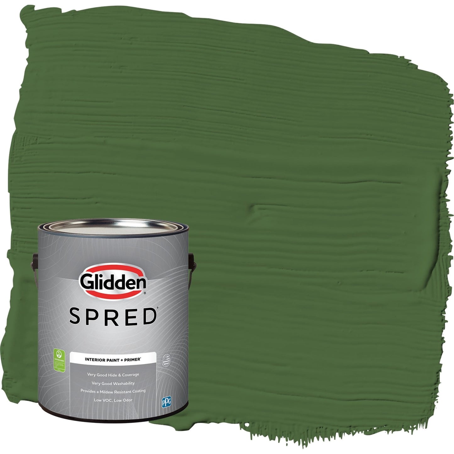 Glidden Spred Mountain Forest / Green, Flat Interior Paint with Primer, 1 Gallon