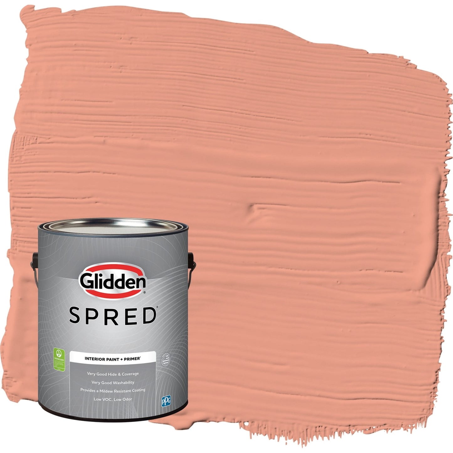 Glidden Spred Opal Fire / Orange, Eggshell Interior Paint with Primer, 1 Gallon