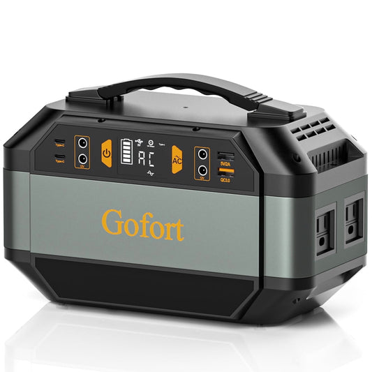 Gofort Portable Power Station 330W, 299Wh Charging Station for Home Backup, Outdoor, Emergency Use