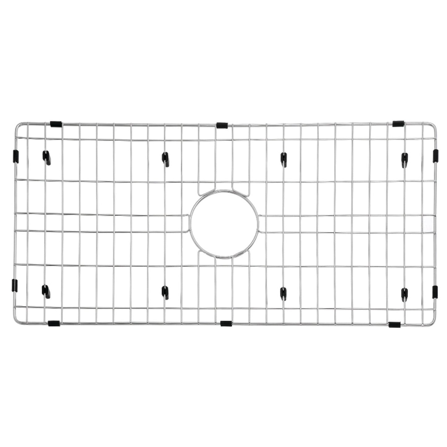 Gourmetier GKFAWR3318 Arcticstone 29"X14" Rectangular Kitchen Sink Grid, Brushed