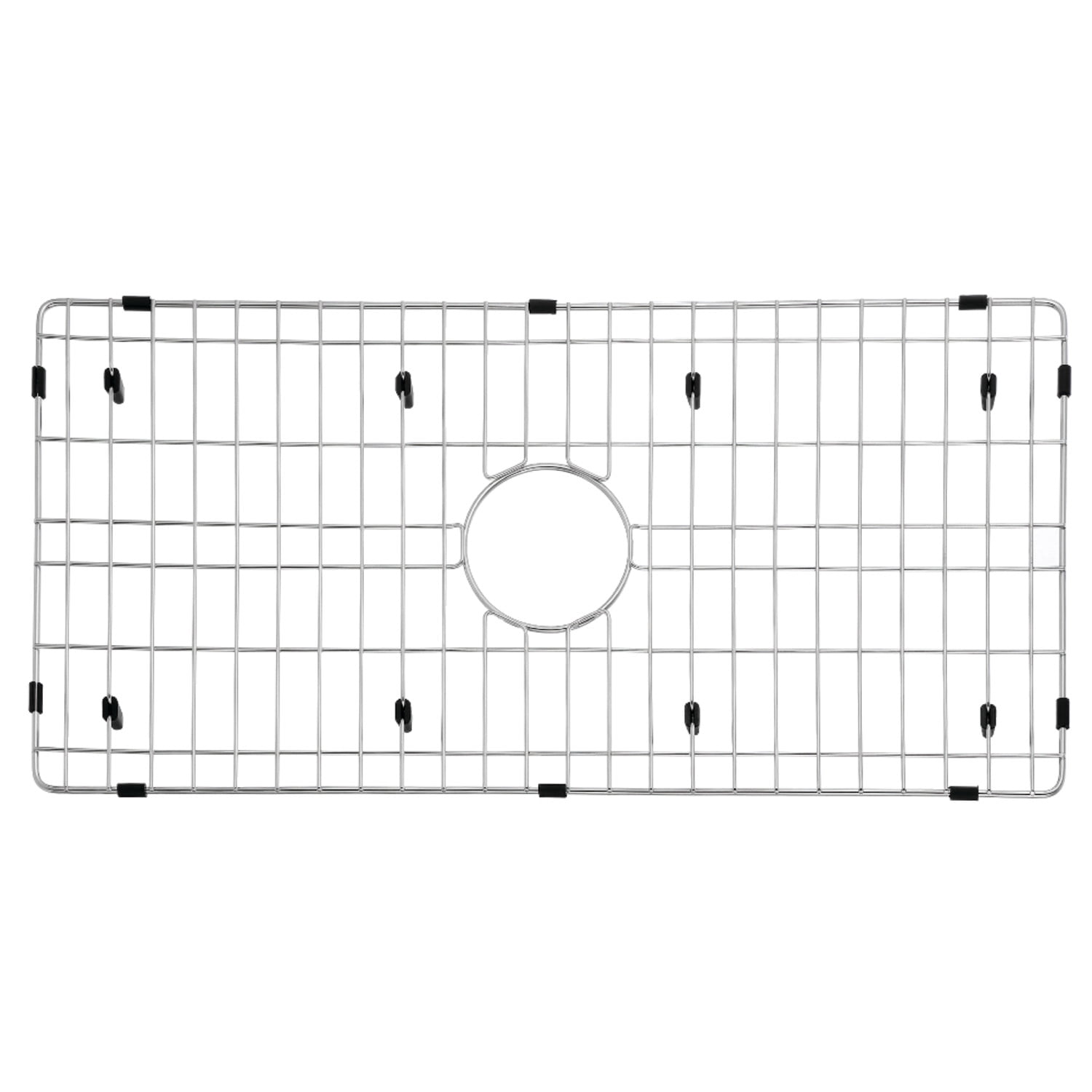 Gourmetier GKFAWR3318 Arcticstone 29"X14" Rectangular Kitchen Sink Grid, Brushed