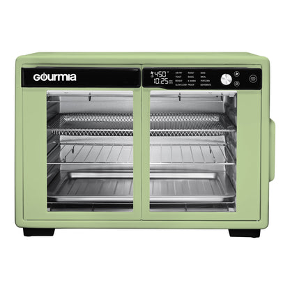 New Gourmia 1700W 9-Slice Digital Toaster Oven Air Fryer, 12 Cooking Preset, 35L, Stainless Steel