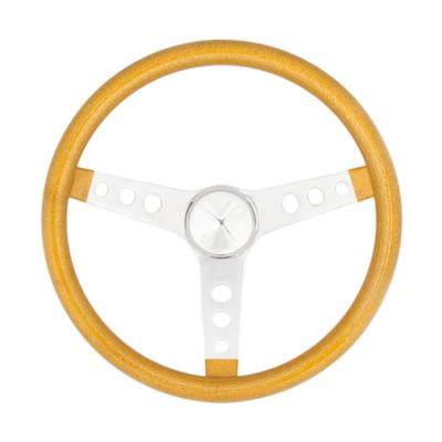 Grant 8447, Steering Wheel Mtl Flake Gold/Spoke Chrm 13.5 Performance